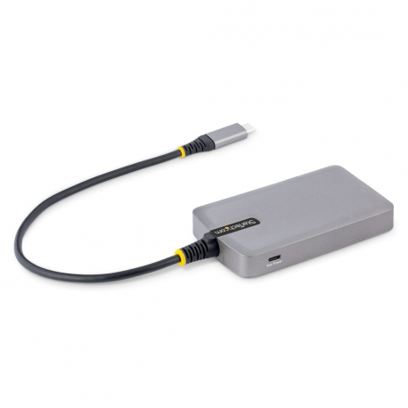 StarTech.com 4-Port USB-C Hub, USB 3.0 5Gbps, Bus Powered, USB Type-C to 4x USB-A Hub with Optional Auxiliary Power Input, Portable Desktop/Laptop USB Hub with 1ft (30cm) Attached Cable - USB Expansion Hub (5G4AB-USB-C-HUB) - Hub - 4 x USB 3.2 Gen 1 + 1 x micro-USB - desktop - 1