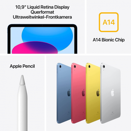 TABLET IPAD 10.9" (2022) 256GB/WI-FI SILVER MPQ83HC/A APPLE