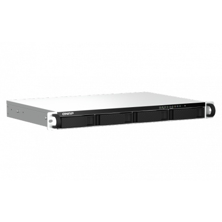 QNAP TS-464 - NAS server - 4 bays - rack-mountable - SATA 6Gb / s - RAID RAID 0, 1, 5, 6, 10, JBOD - RAM 8 GB - 2.5 Gigabit Ethernet - iSCSI support - 1U - 1