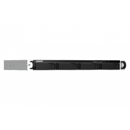 QNAP TS-464 - NAS server - 4 bays - rack-mountable - SATA 6Gb / s - RAID RAID 0, 1, 5, 6, 10, JBOD - RAM 8 GB - 2.5 Gigabit Ethernet - iSCSI support - 1U - 4