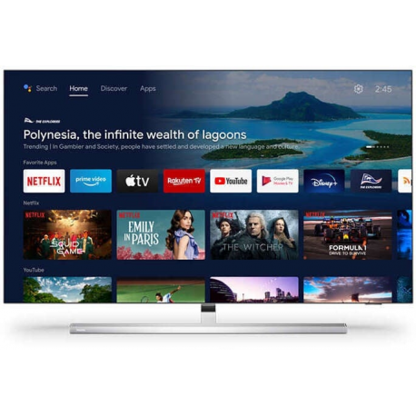 Philips 55OLED807 - 55" Diagonal Class 8 Series OLED TV - Smart TV - Android TV - 4K UHD (2160p) 3840 x 2160 - HDR - metal bezel frame - 2