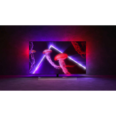 Philips 55OLED807 - 55" Diagonal Class 8 Series OLED TV - Smart TV - Android TV - 4K UHD (2160p) 3840 x 2160 - HDR - metal bezel frame - 4