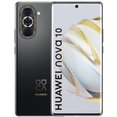 Huawei nova 10 (Starry Black) 6.67“ OLED 1080x2400,2.4GHz&1.8GHz,128GB,8GB RAM,EMUI 12,WiFi,BT,4G