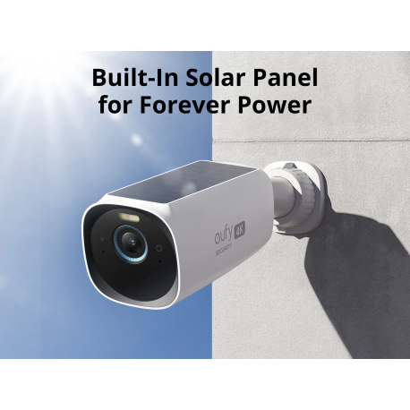 Eufy S330 eufyCam (eufyCam 3) - Network surveillance camera - outdoor - weatherproof - colour (Day&Night) - 8 MP - 3840 x 2160 - 4K - audio - wireless - Wi-Fi - 3