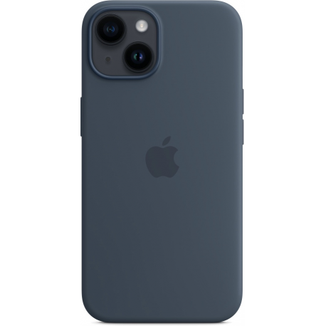 Apple - Back cover for mobile phone - MagSafe compatibility - silicone - storm blue - for iPhone 14 - 2