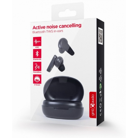 GMB Audio Malmo - True wireless earphones with mic - in-ear - Bluetooth - active noise cancelling - black - 4