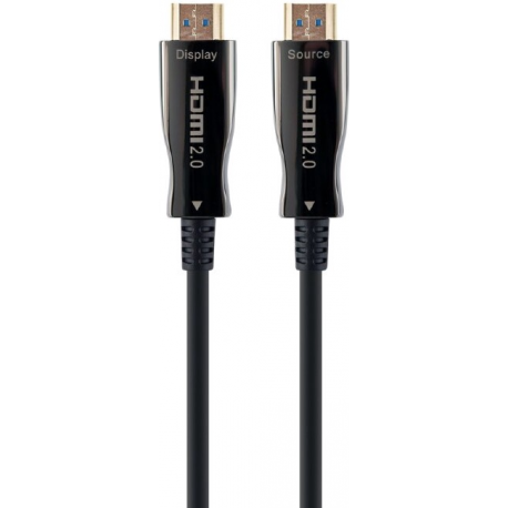 Cablexpert - High Speed - HDMI cable - HDMI male to HDMI male - 50 m - fibre optic - Active Optical Cable (AOC) - 0