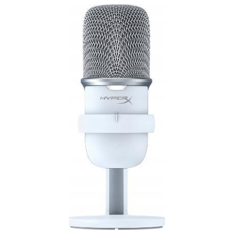 HyperX SoloCast - Microphone - USB - white - for Victus by HP Laptop 15, 16; Laptop 14, 15, 17; Pavilion x360 Laptop; Pro 290 G9 - 0