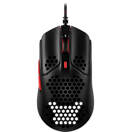 HyperX Pulsefire Haste - Mouse - optical - 6 buttons - wired - USB 2.0 - black / red - for Xbox One, Xbox One S, Xbox One S All-Digital Edition, Xbox One X, Xbox Series S, Xbox Series X; Sony PlayStation 4, Sony PlayStation 5 - 1