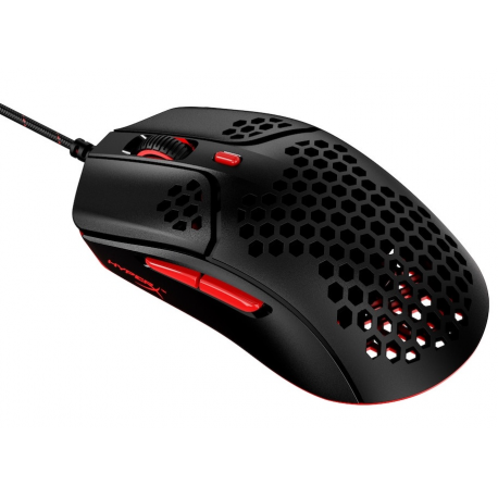 HyperX Pulsefire Haste - Mouse - optical - 6 buttons - wired - USB 2.0 - black / red - for Xbox One, Xbox One S, Xbox One S All-Digital Edition, Xbox One X, Xbox Series S, Xbox Series X; Sony PlayStation 4, Sony PlayStation 5 - 2