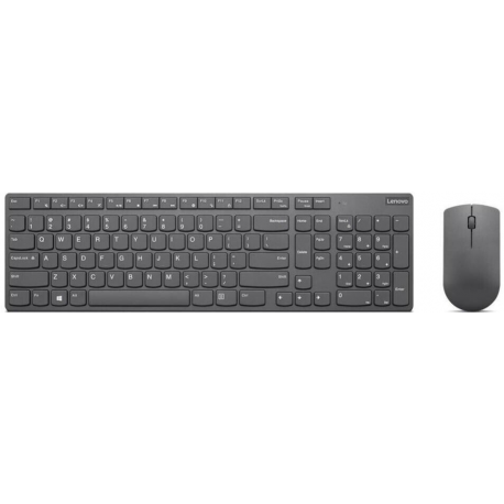 Lenovo Professional Ultraslim Combo - Keyboard and mouse set - wireless - 2.4 GHz - US - iron grey - for ThinkCentre M80s Gen 3; M90a Gen 3; M90a Pro Gen 3; M90q Gen 2; M90t Gen 3; V15 IML - 0