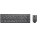 Lenovo Professional Ultraslim Combo - Keyboard and mouse set - wireless - 2.4 GHz - US - iron grey - for ThinkCentre M80s Gen 3; M90a Gen 3; M90a Pro Gen 3; M90q Gen 2; M90t Gen 3; V15 IML