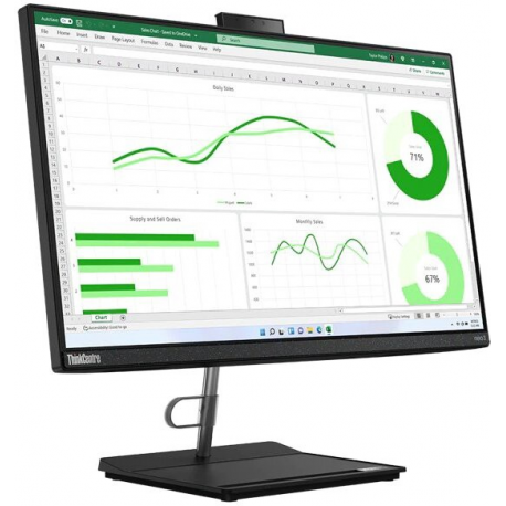 Lenovo ThinkCentre M30a 23.8" FHD i5-1240P/8GB/256GB/Intel Iris Xe/WIN11 Pro/ENG kbd/Black/1Y Warranty