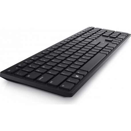 Dell KB500 - Keyboard - wireless - 2.4 GHz - QWERTY - US International - black - with 3 years Advanced Exchange Service - 2