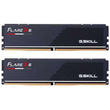 G.Skill Flare X5 - DDR5 - kit - 32 GB: 2 x 16 GB - DIMM 288-pin low profile - 6000 MHz / PC5-48000 - CL32 - 1.35 V - unbuffered - non-ECC - matte black - 0