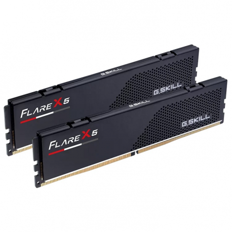 G.Skill Flare X5 - DDR5 - kit - 32 GB: 2 x 16 GB - DIMM 288-pin low profile - 6000 MHz / PC5-48000 - CL32 - 1.35 V - unbuffered - non-ECC - matte black - 1
