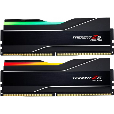 G.Skill Trident Z5 Neo RGB - DDR5 - kit - 32 GB: 2 x 16 GB - DIMM 288-pin - 6000 MHz / PC5-48000 - CL32 - 1.35 V - unbuffered - non-ECC - matte black - 0