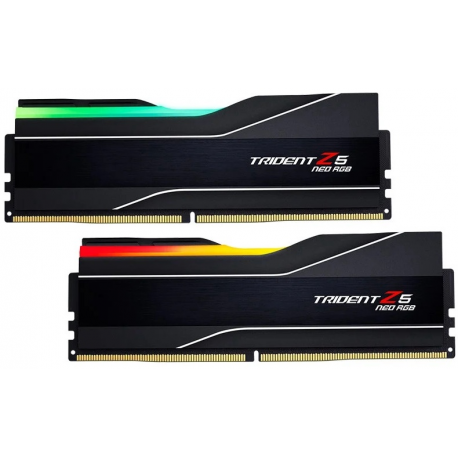 G.Skill Trident Z5 Neo RGB - DDR5 - kit - 32 GB: 2 x 16 GB - DIMM 288-pin - 6000 MHz / PC5-48000 - CL32 - 1.35 V - unbuffered - non-ECC - matte black - 1