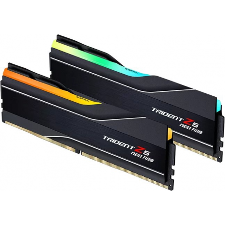 G.Skill Trident Z5 Neo RGB - DDR5 - kit - 32 GB: 2 x 16 GB - DIMM 288-pin - 6000 MHz / PC5-48000 - CL32 - 1.35 V - unbuffered - non-ECC - matte black - 2