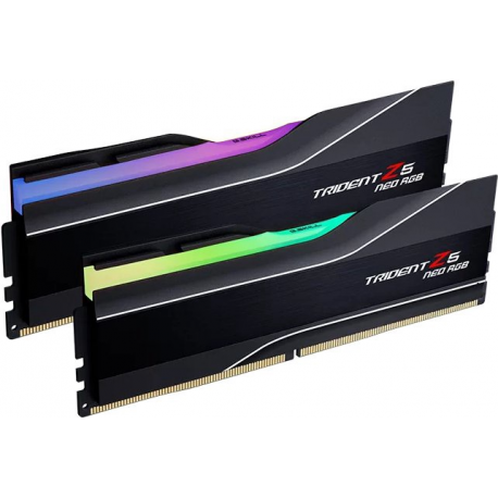 G.Skill Trident Z5 Neo RGB - DDR5 - kit - 32 GB: 2 x 16 GB - DIMM 288-pin - 6000 MHz / PC5-48000 - CL32 - 1.35 V - unbuffered - non-ECC - matte black - 3