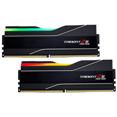 G.Skill Trident Z5 Neo RGB - DDR5 - kit - 32 GB: 2 x 16 GB - DIMM 288-pin - 6000 MHz / PC5-48000 - CL30 - 1.35 V - unbuffered - non-ECC - matte black - 3