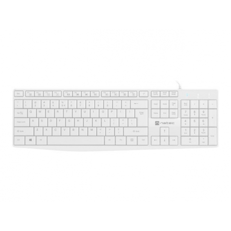 Natec Nautilus - Keyboard - USB - QWERTY - US - white - 1