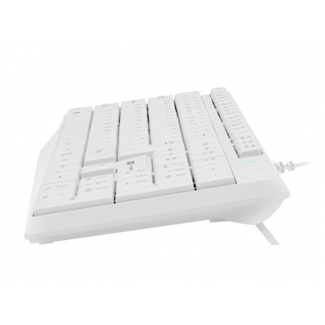 Natec Nautilus - Keyboard - USB - QWERTY - US - white - 2