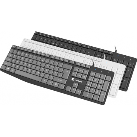 Natec Nautilus - Keyboard - USB - QWERTY - US - white - 4