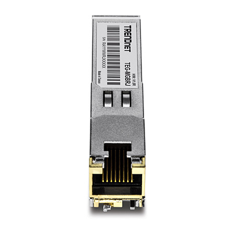 TRENDnet TEG MGBRJ - Version v1.0R - SFP (mini-GBIC) transceiver module - GigE - 1000Base-T - RJ-45 - up to 100 m - 1