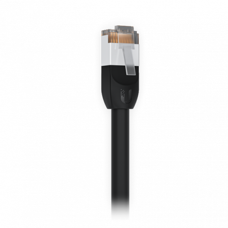 Ubiquiti UniFi - Patch cable - RJ-45 (M) to RJ-45 (M) - 5 m - 6.3 mm - STP - CAT 5e - rugged, outdoor, stranded copper, booted - black - 0
