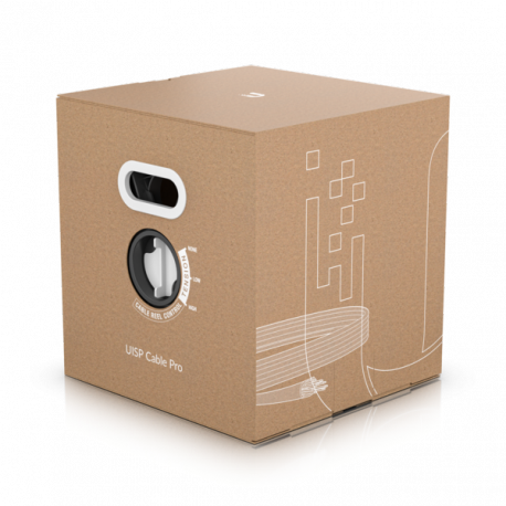 Ubiquiti UISP Cable Pro - Bulk cable - 305 m - 6 mm - STP - CAT 5e - outdoor, solid - black - 0