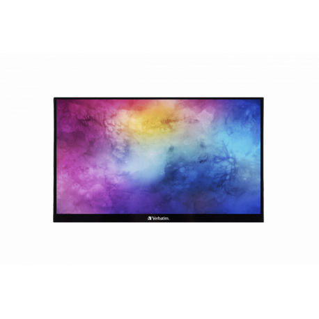 Verbatim PMT-14 - LED monitor - 14" - portable - touchscreen - 1920 x 1080 Full HD (1080p) - IPS - 1000:1 - HDMI, 2xUSB-C - speakers - 0