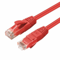 MicroConnect - Network cable - RJ-45 (M) to RJ-45 (M) - 20 cm - UTP - CAT 6 - booted, halogen-free, stranded - red