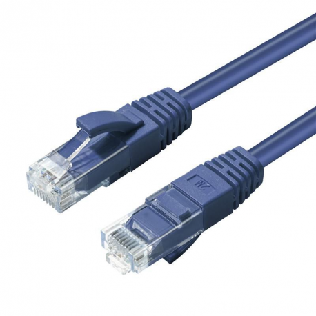 MicroConnect - Network cable - RJ-45 (M) to RJ-45 (M) - 30 cm - UTP - CAT 6 - halogen-free, stranded - blue - 0