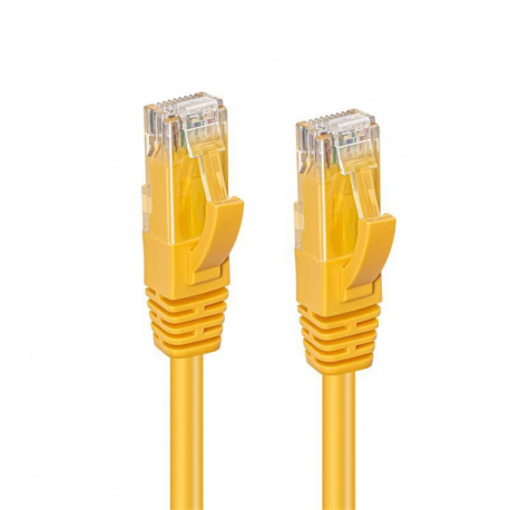 MicroConnect - Network cable - RJ-45 (M) to RJ-45 (M) - 30 cm - UTP - CAT 6 - halogen-free, stranded - yellow - 1