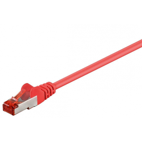 MicroConnect - Network cable - RJ-45 (M) to RJ-45 (M) - 25 m - 6 mm - SFTP - CAT 6 - halogen-free, round, stranded - red - 0