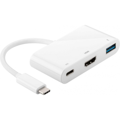 MicroConnect - External video adapter - USB-C 3.1 - HDMI - white - 0