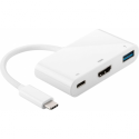 MicroConnect - External video adapter - USB-C 3.1 - HDMI - white