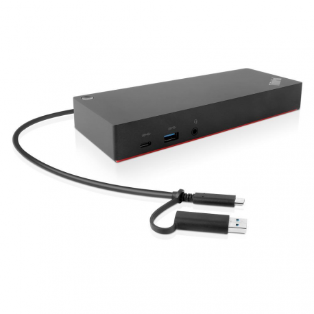 Lenovo ThinkPad Hybrid USB-C with USB-A Dock - Docking station - USB-C - 2 x HDMI, 2 x DP - GigE - 135 Watt - Denmark - for Miix 520-12IKB; Tablet 10; ThinkPad E480; E580; L380; L380 Yoga; L470; L480; L580; P51s; P52s; T25; T470; T470p; T470s; T480; T480s; T570; T580; X1 Carbon; X1 Tablet; X1 Yoga; X270; X280; ThinkPad Yoga 370 - 1