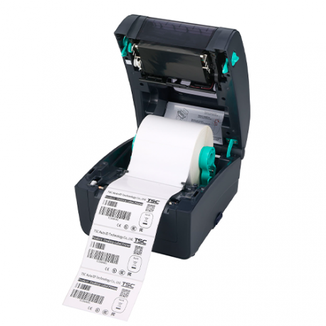 TSC TC200 - Label printer - direct thermal  /  thermal transfer - Roll (11.2 cm) - up to 152 mm / sec - parallel, USB 2.0, LAN, serial - cutter - black - 1