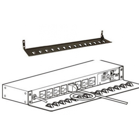 APC Cord Retention Bracket - Cable management kit - black - 1U - for P/N: AP6003A, AP7554, AP7555A, AP7557, AP7557NA, AP7567, AP7567A, AP7569, AP7599, AP9571A - 0
