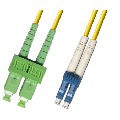 MicroConnect - Network cable - SC/APC single-mode (M) to LC/UPC single-mode (M) - 1 m - fibre optic - 9 / 125 micron - OS1 - yellow - 0