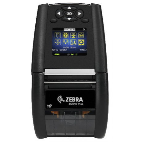 Zebra ZQ600 Series ZQ610 Plus - Label printer - direct thermal - Roll (5.54 cm) - 203 dpi - up to 115 mm / sec - Wi-Fi(ax), Bluetooth 5.3, Bluetooth 4.2 LE, Wi-Fi(ac), USB, RS232C, NFC - 1