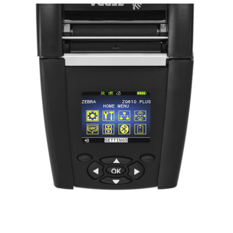 Zebra ZQ600 Series ZQ610 Plus - Label printer - direct thermal - Roll (5.54 cm) - 203 dpi - up to 115 mm / sec - Wi-Fi(ax), Bluetooth 5.3, Bluetooth 4.2 LE, Wi-Fi(ac), USB, RS232C, NFC - 3