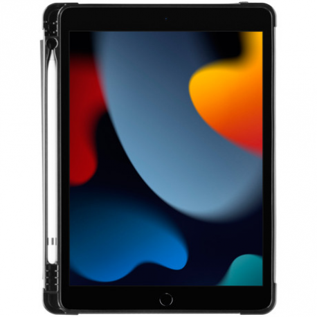 OtterBox React Series - Screen cover for tablet - with pencil holder - black - for Apple 10.2-inch iPad (8th generation, 9th generation) - 1