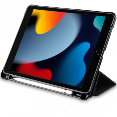 OtterBox React Series - Screen cover for tablet - with pencil holder - black - for Apple 10.2-inch iPad (8th generation, 9th generation) - 3