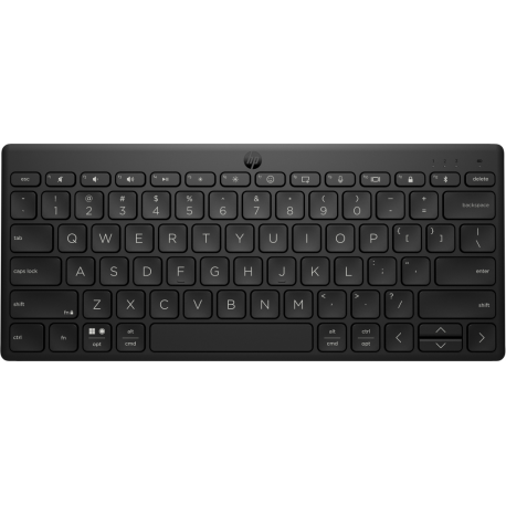 HP 355 Compact Multi-Device - Keyboard - wireless - Bluetooth 5.2 - black - recyclable packaging - 0