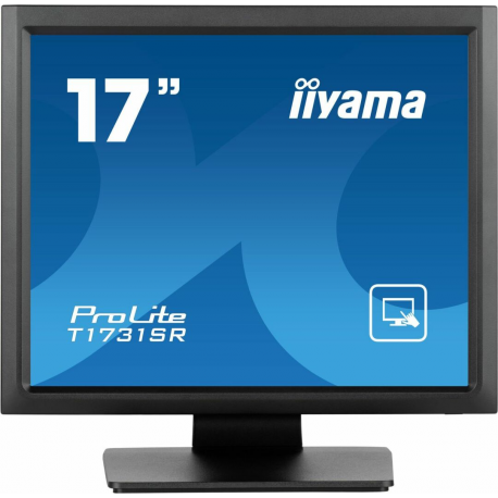 iiyama ProLite T1731SR-B1S - LED monitor - 17" - touchscreen - 1280 x 1024 - TN - 250 cd / m² - 1000:1 - 5 ms - HDMI, VGA, DisplayPort - speakers - black, matte - 0