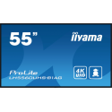 iiyama ProLite LH5560UHS-B1AG - 55" Diagonal Class (54.6" viewable) LED-backlit LCD display - digital signage - with built-in SoC media player - 4K UHD (2160p) 3840 x 2160 - edge-lit - black, matte finish