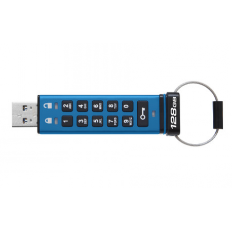 Kingston IronKey Keypad 200C - USB flash drive - encrypted - 128 GB - USB-C 3.2 Gen 1 - 3